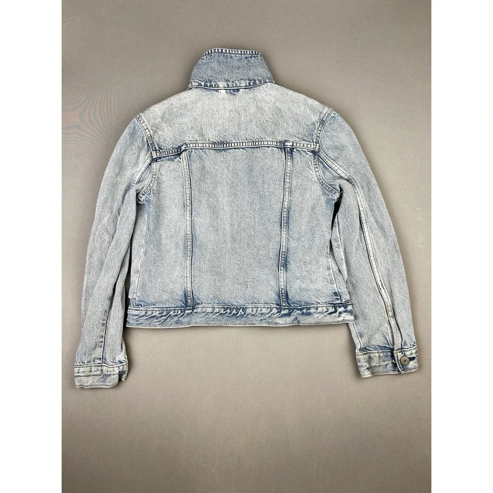 GAP Denim Girls XXL Crop Light Wash Jean‎ Jacket
